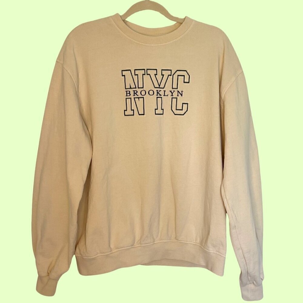 Urban Outfitters Oversized Brooklyn NYC Crew Neck